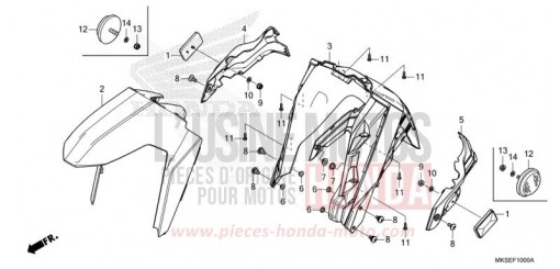 KOTFLUEGEL, VORNE CRF1100A4M de 2021